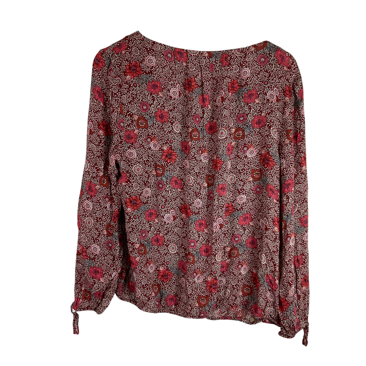 Top Long Sleeve By Lucky Brand In Red, Size: L