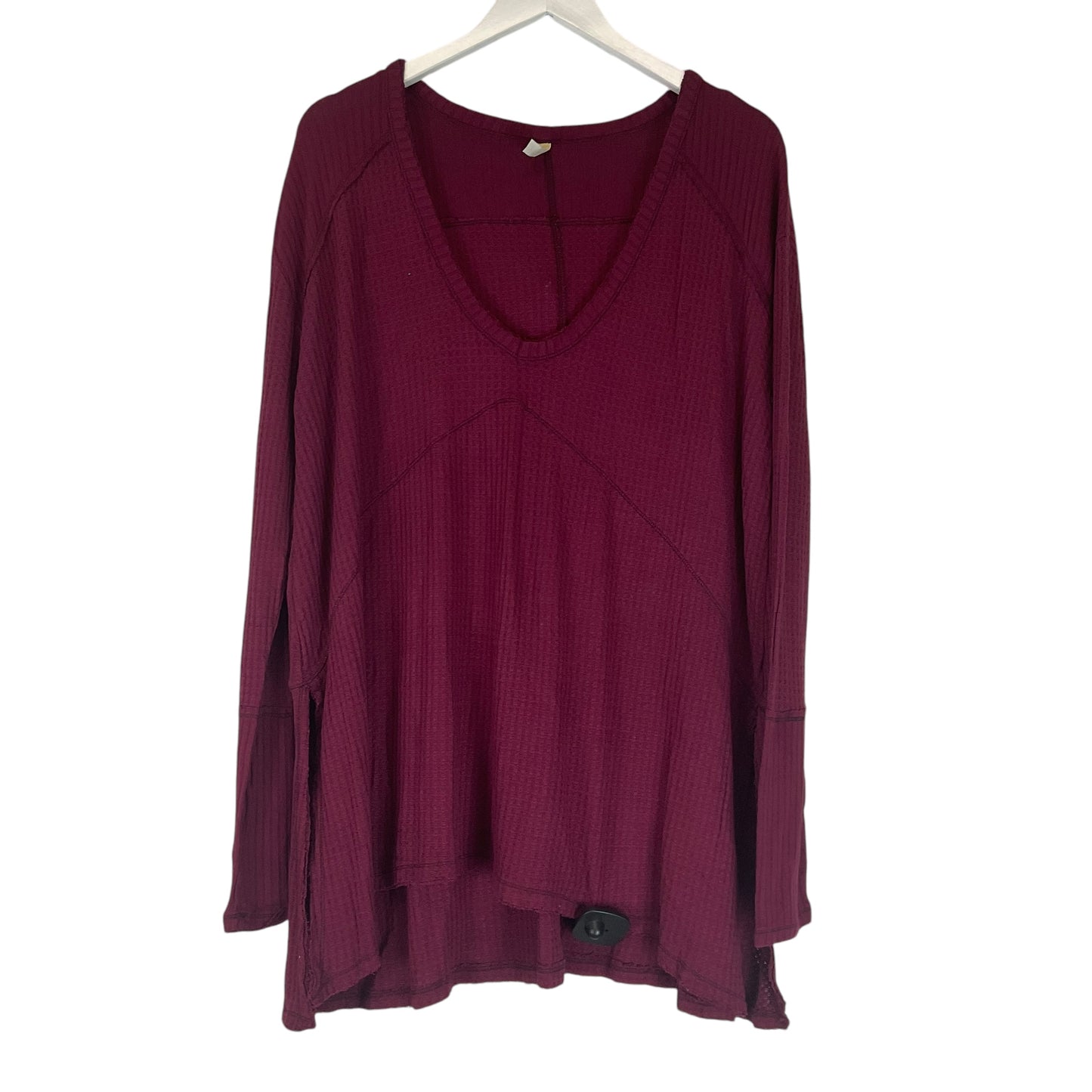 Top Long Sleeve By Free People In Red, Size: M