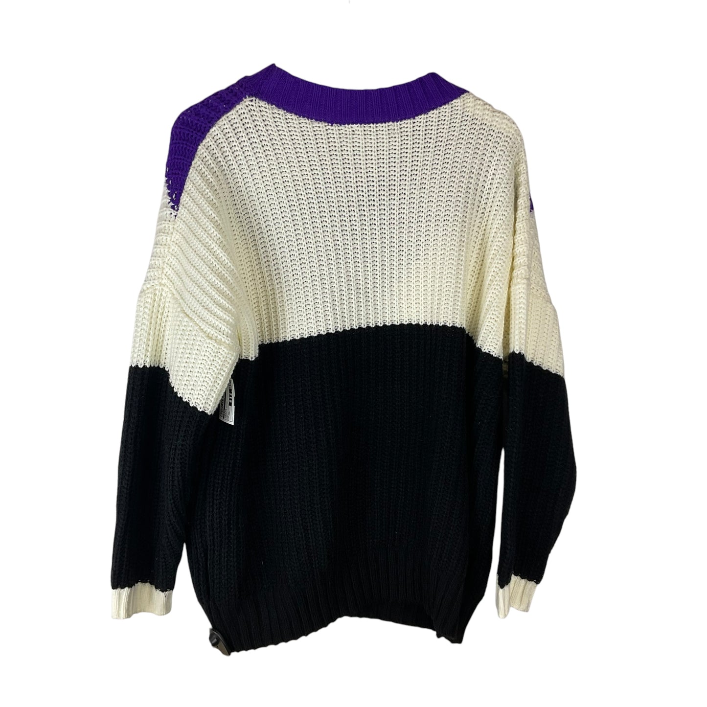 Sweater By Shein In Purple & White, Size: Xxl