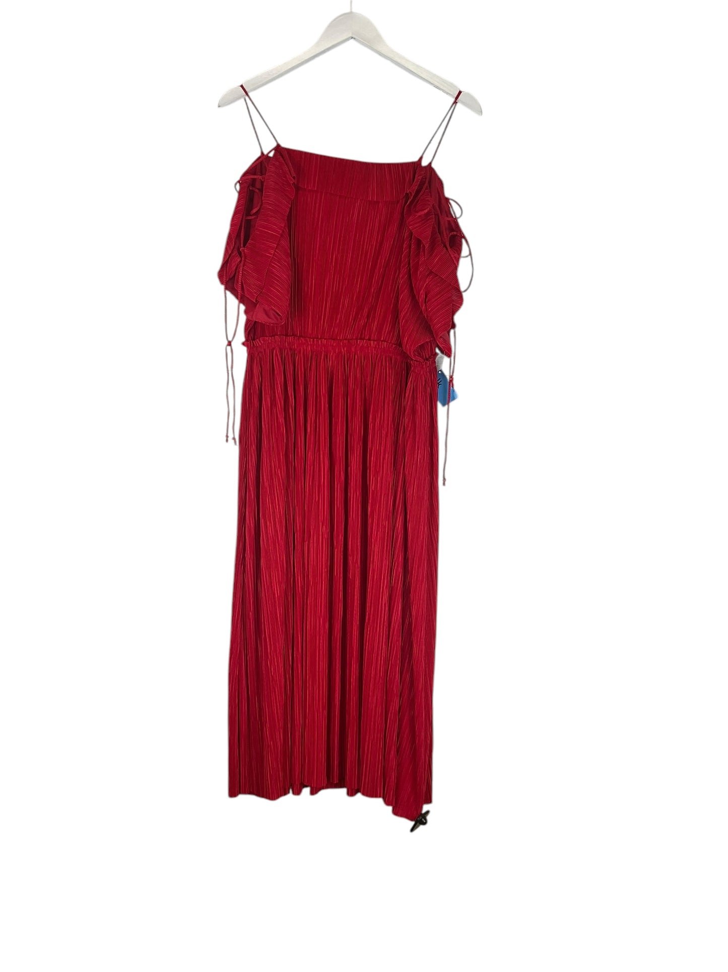 Dress Party Midi By Express In Red, Size: L