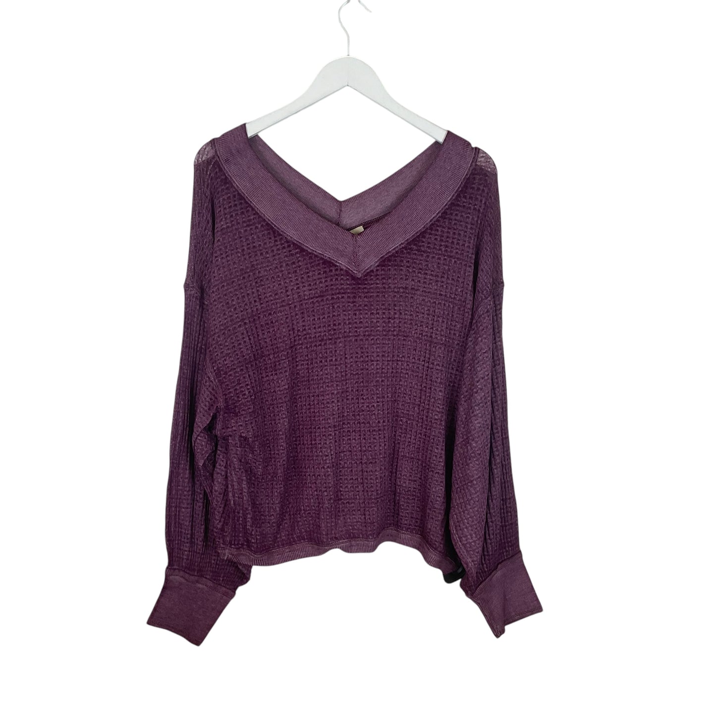 Top Long Sleeve By We The Free In Purple, Size: S