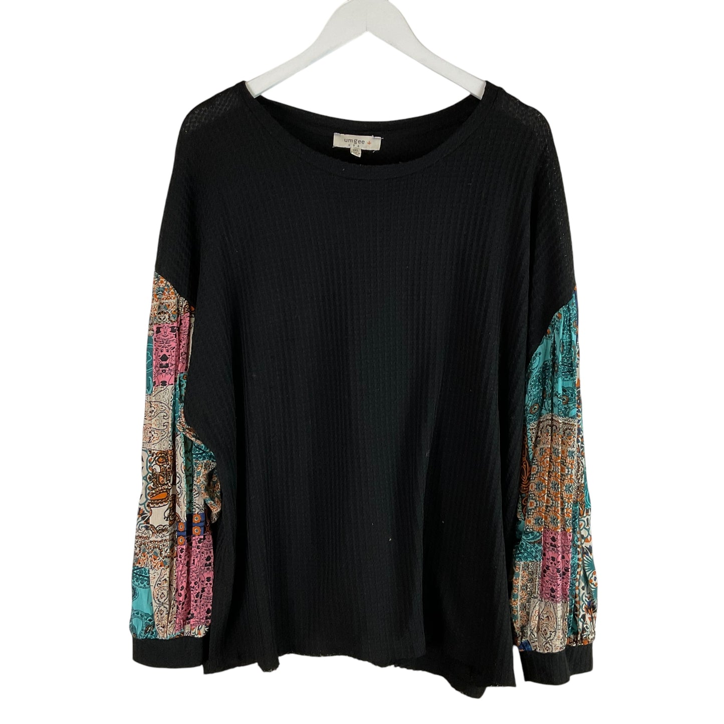 Top Long Sleeve By Umgee In Black, Size: 1x