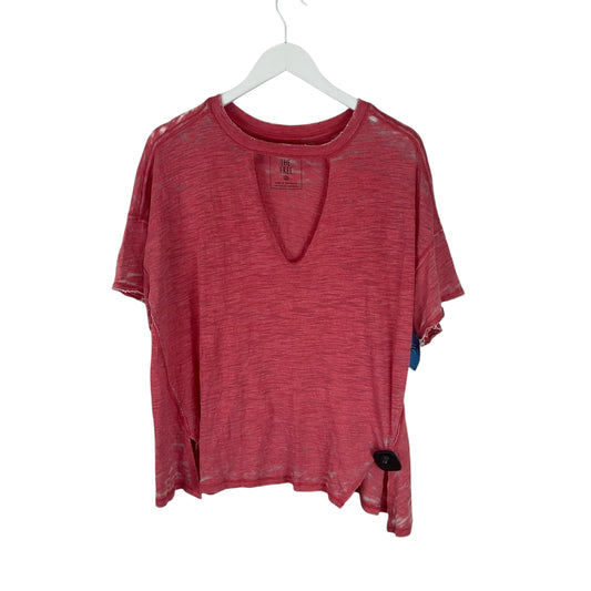 Top Short Sleeve By We The Free In Red, Size: Xs