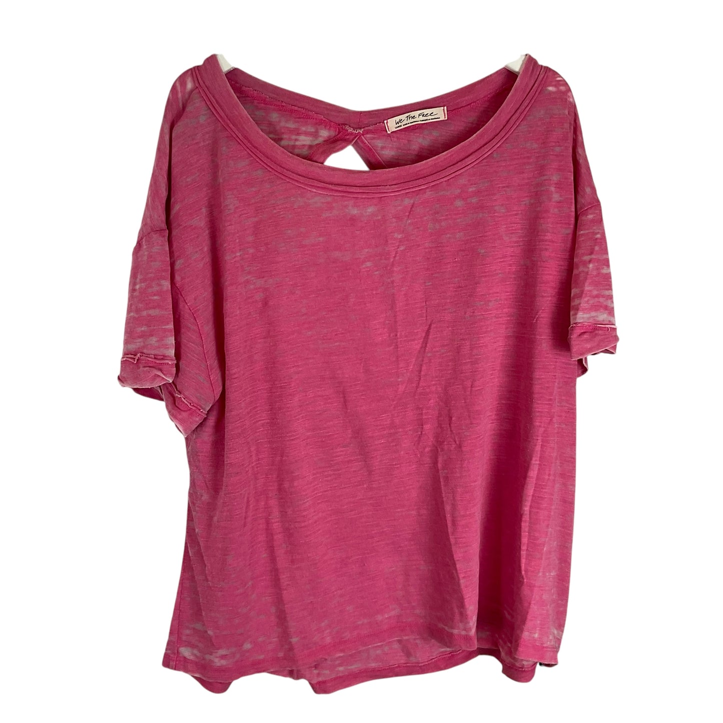 Top Short Sleeve By We The Free In Pink, Size: L