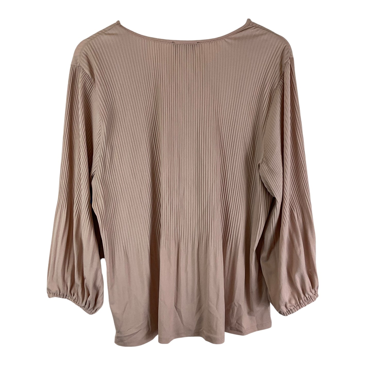 Top Long Sleeve By Adrianna Papell In Pink, Size: Xl