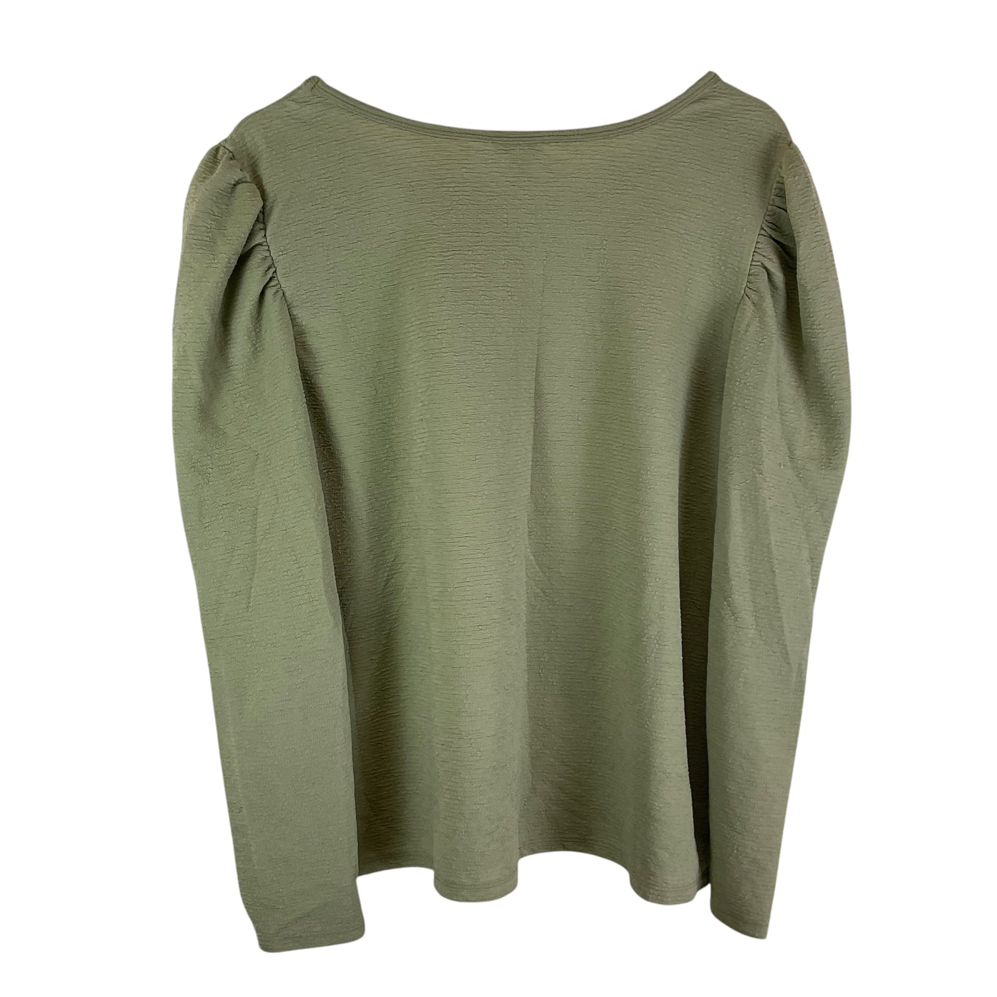 Top Long Sleeve By Cato In Green, Size: Xl