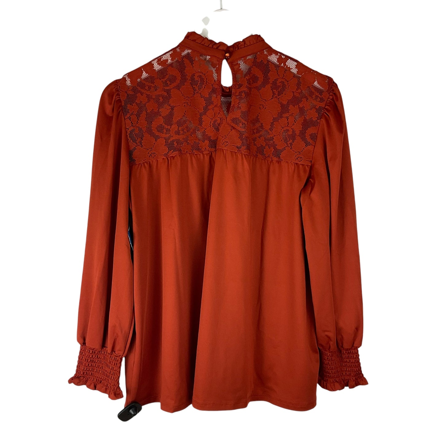 Top Long Sleeve By Cato In Orange, Size: L