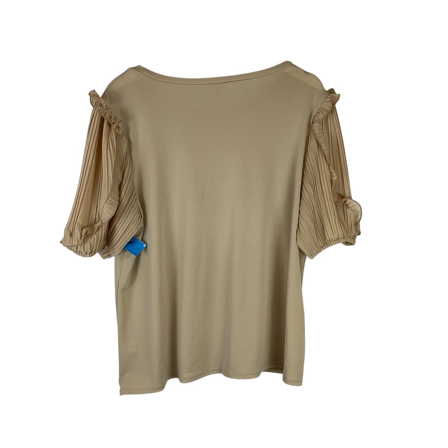 Top Long Sleeve By Cato In Tan, Size: Xl