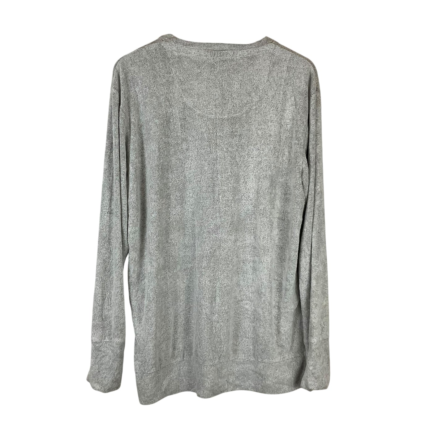 Top Long Sleeve By Clothes Mentor In Grey, Size: Xl