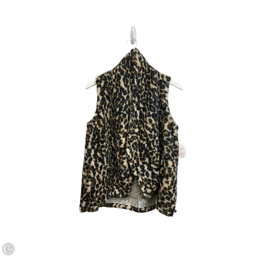 Cardigan By Clothes Mentor In Animal Print, Size: M