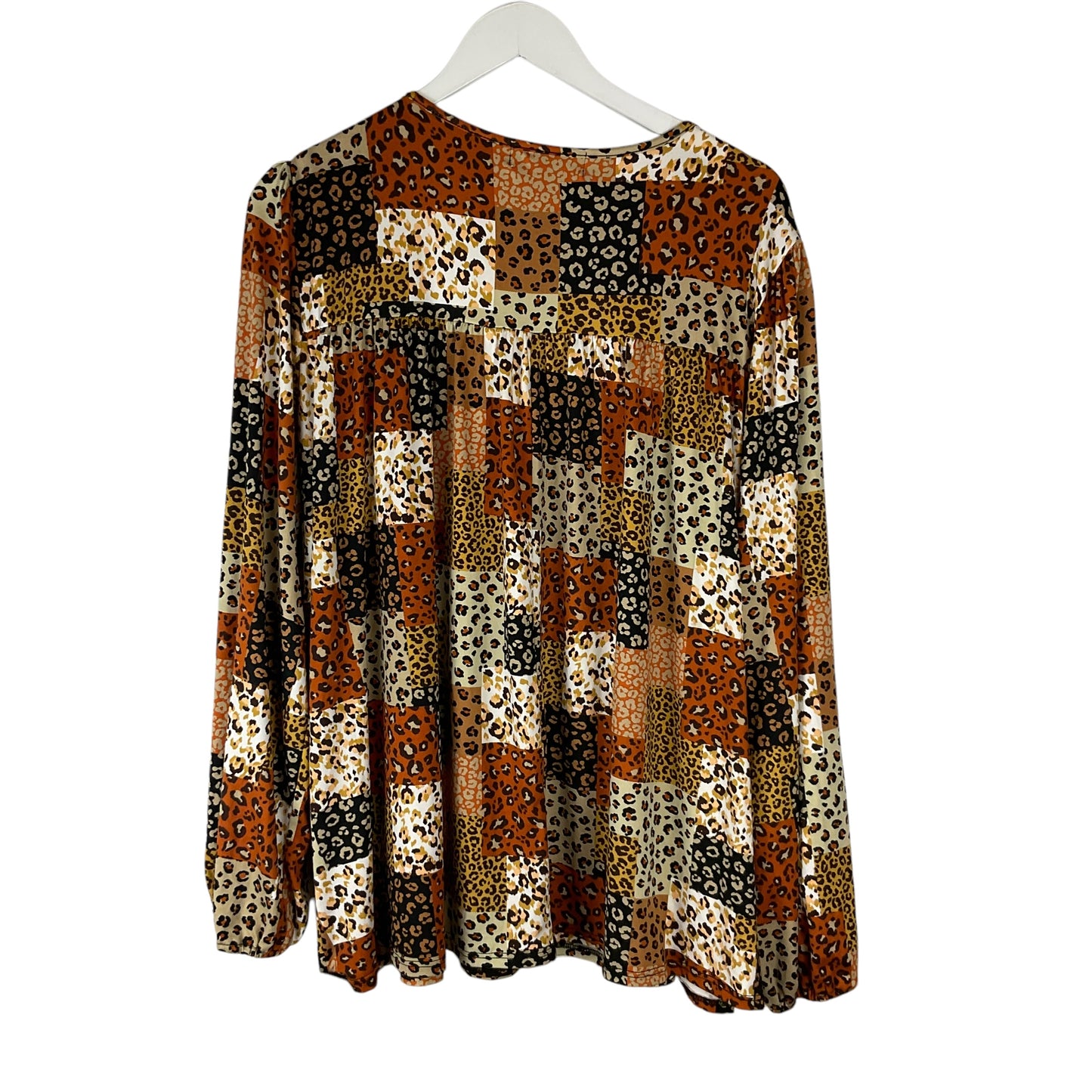 Top Long Sleeve By Haptics In Animal Print, Size: 1x