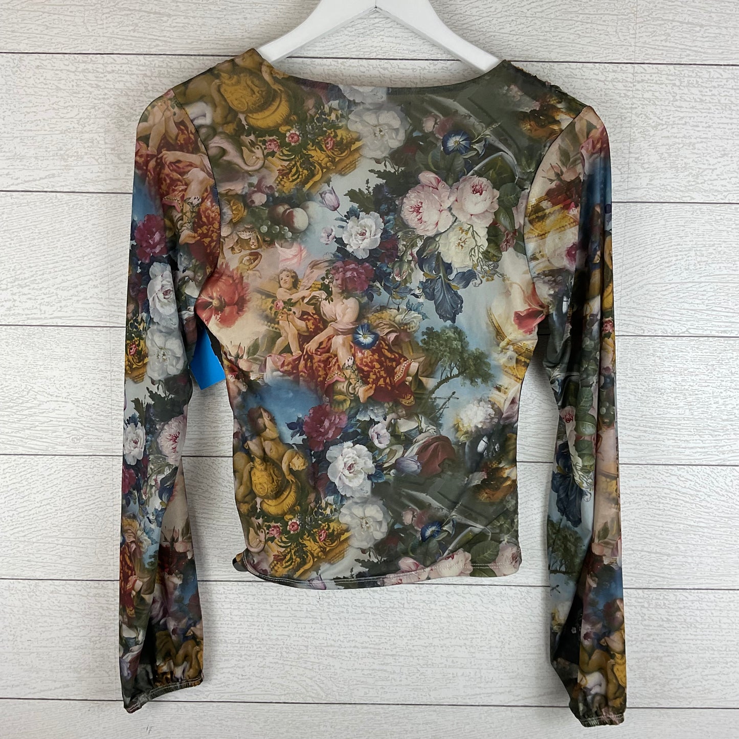 Top Long Sleeve By Almost Famous In Multi-colored, Size: M