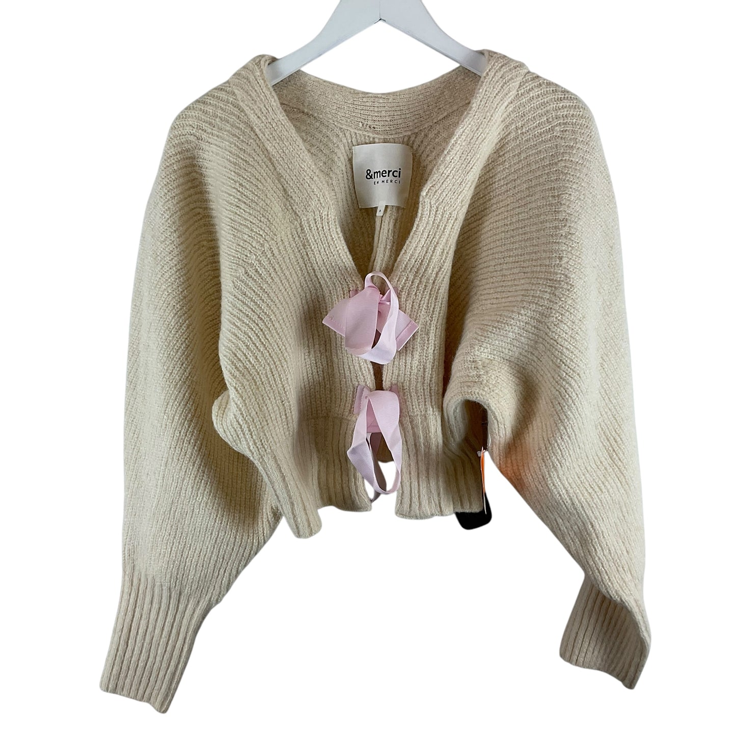 Sweater By Clothes Mentor In Cream, Size: S