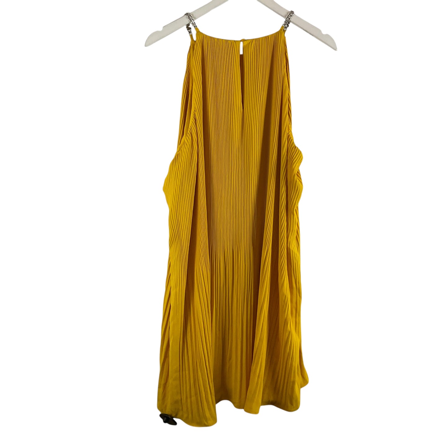 Dress Casual Midi By Michael By Michael Kors In Yellow, Size: Xl