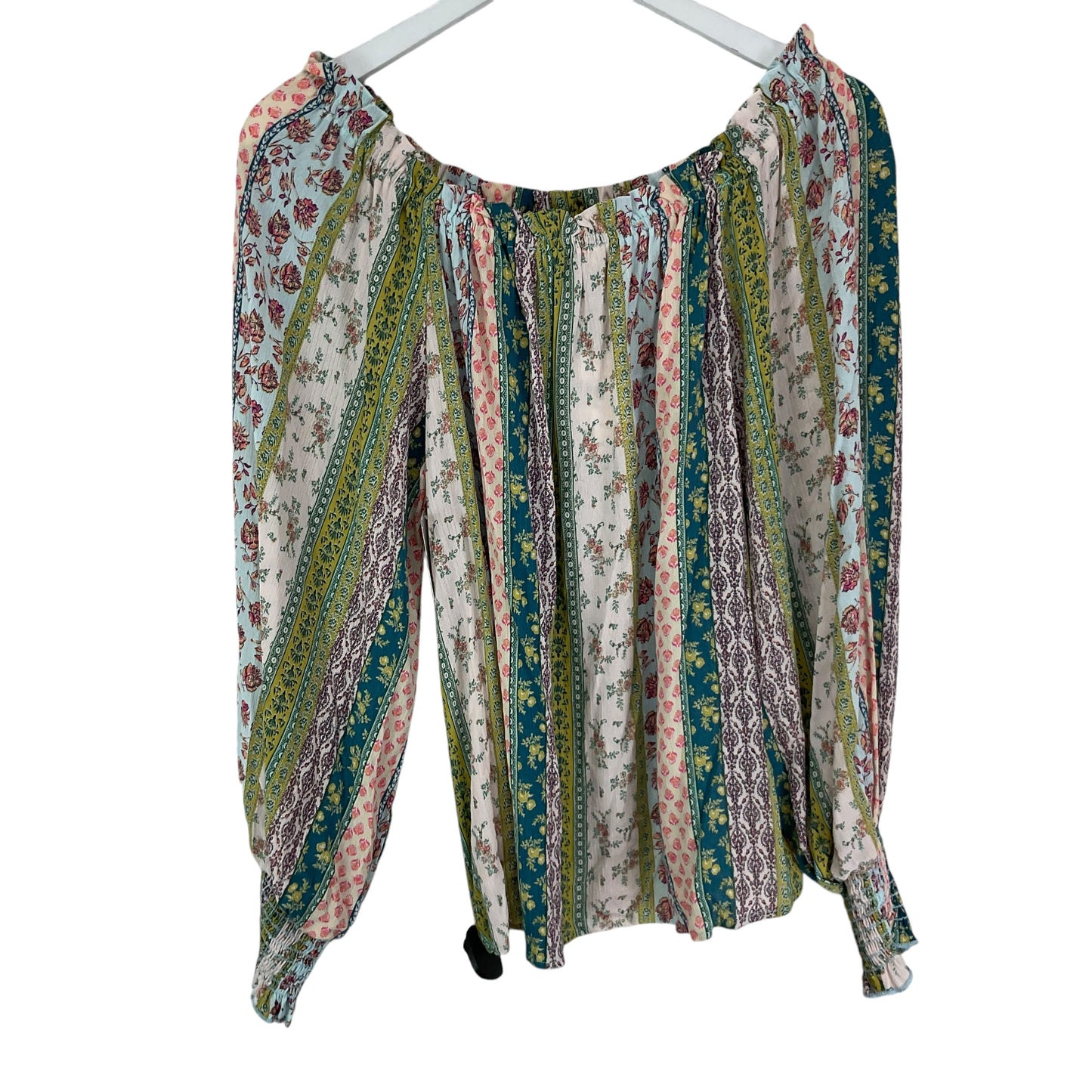 Top Long Sleeve By Clothes Mentor In Green, Size: L