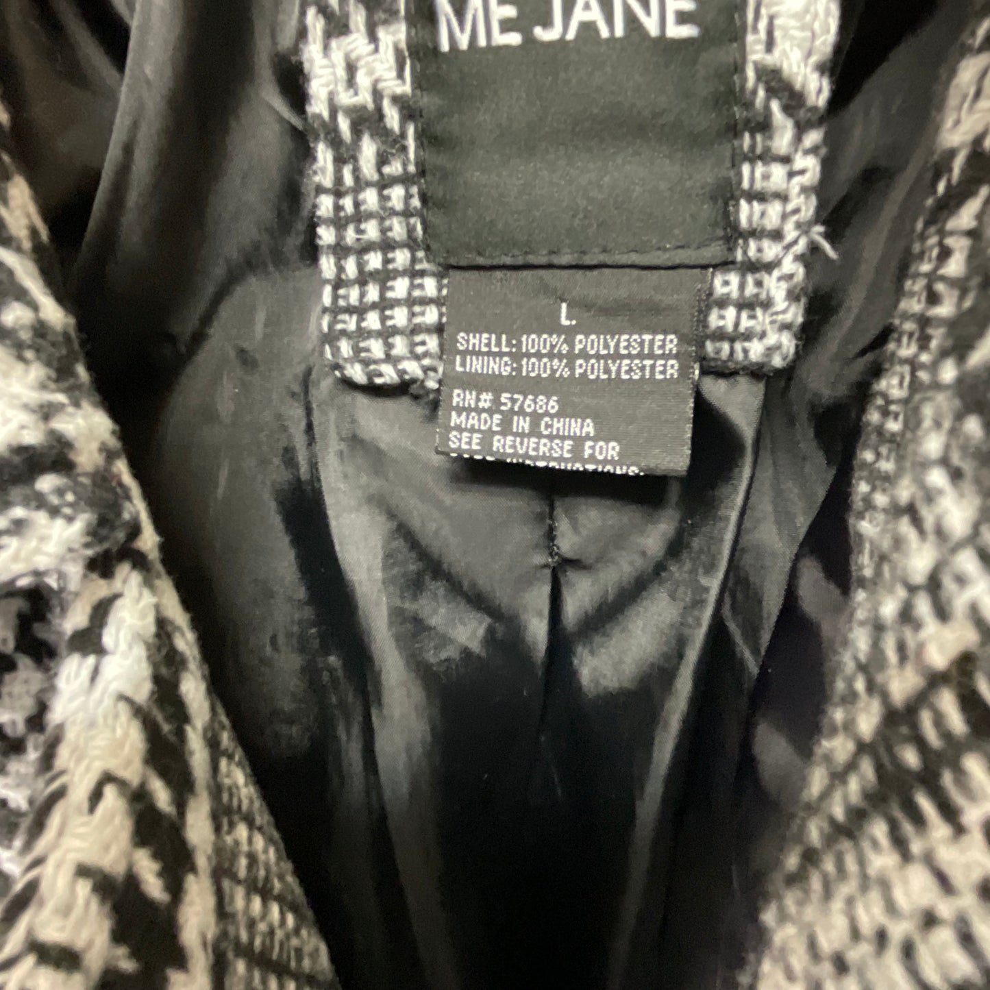 Coat Other By Me Jane In Black & White, Size: L