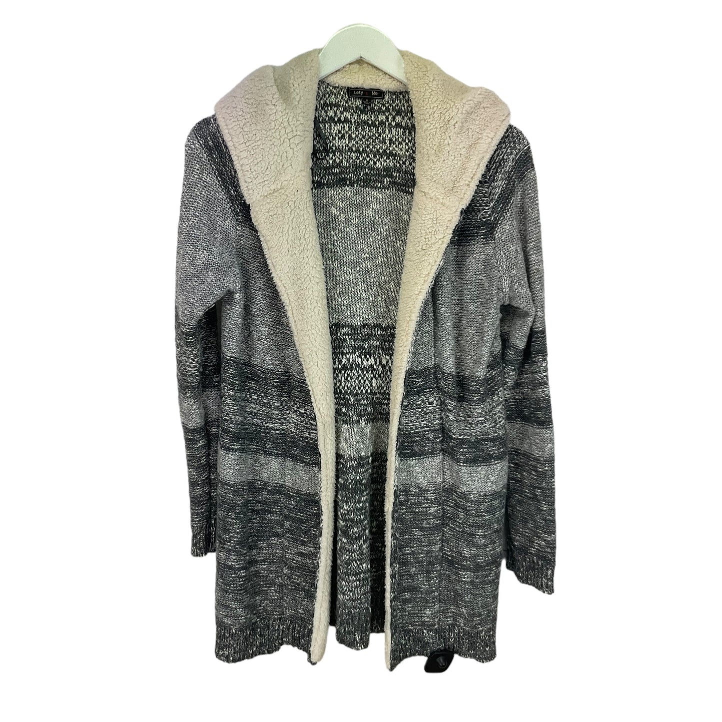 Sweater Cardigan By Clothes Mentor In Grey, Size: S