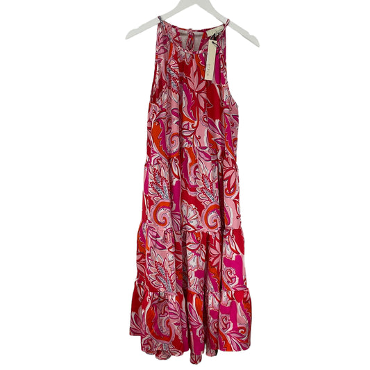 Dress Casual Midi By Clothes Mentor In Pink, Size: L