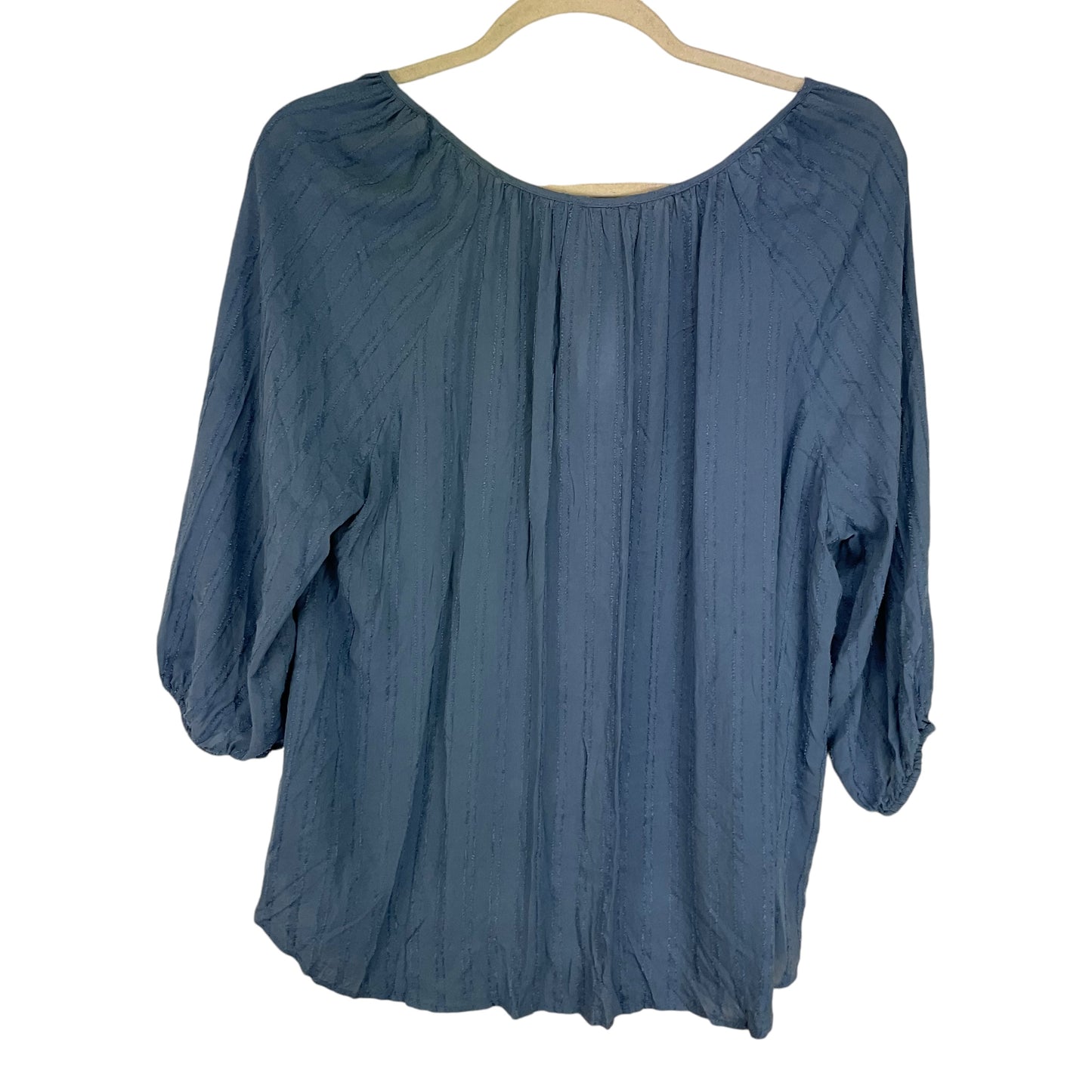 Top Long Sleeve By Clothes Mentor In Blue, Size: 2x