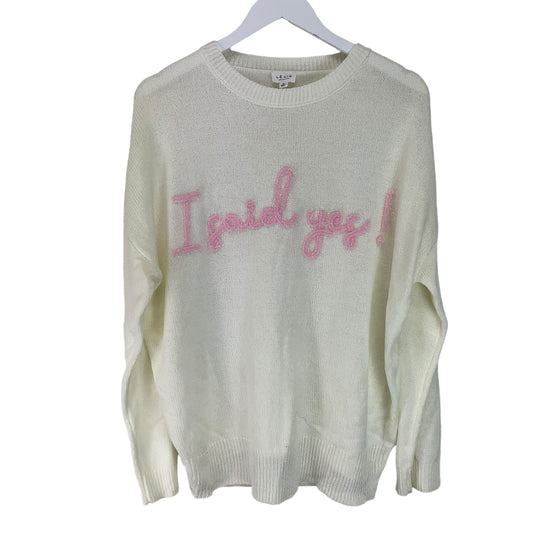 Sweater By Le Lis In Cream, Size: M