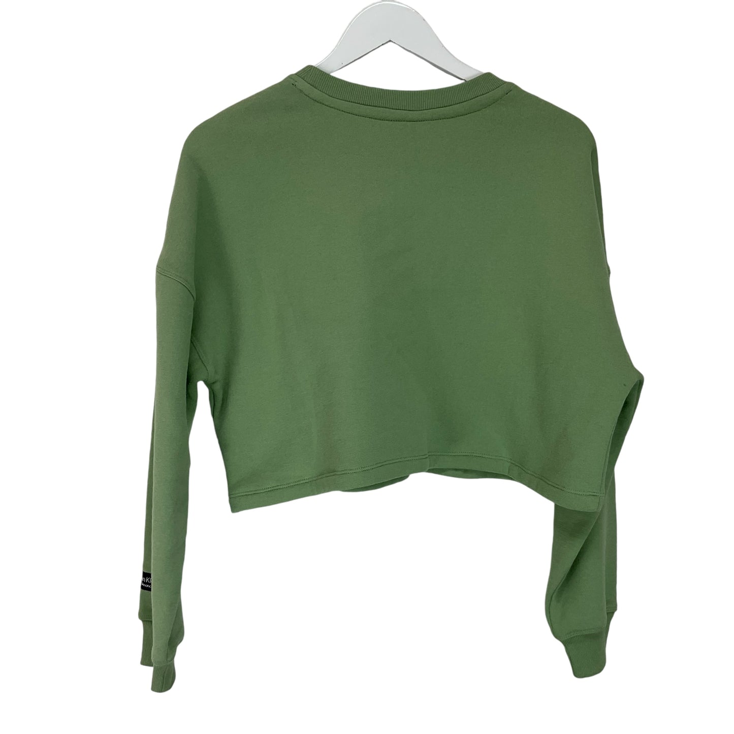 Sweatshirt Crewneck By Calvin Klein In Green, Size: Xs