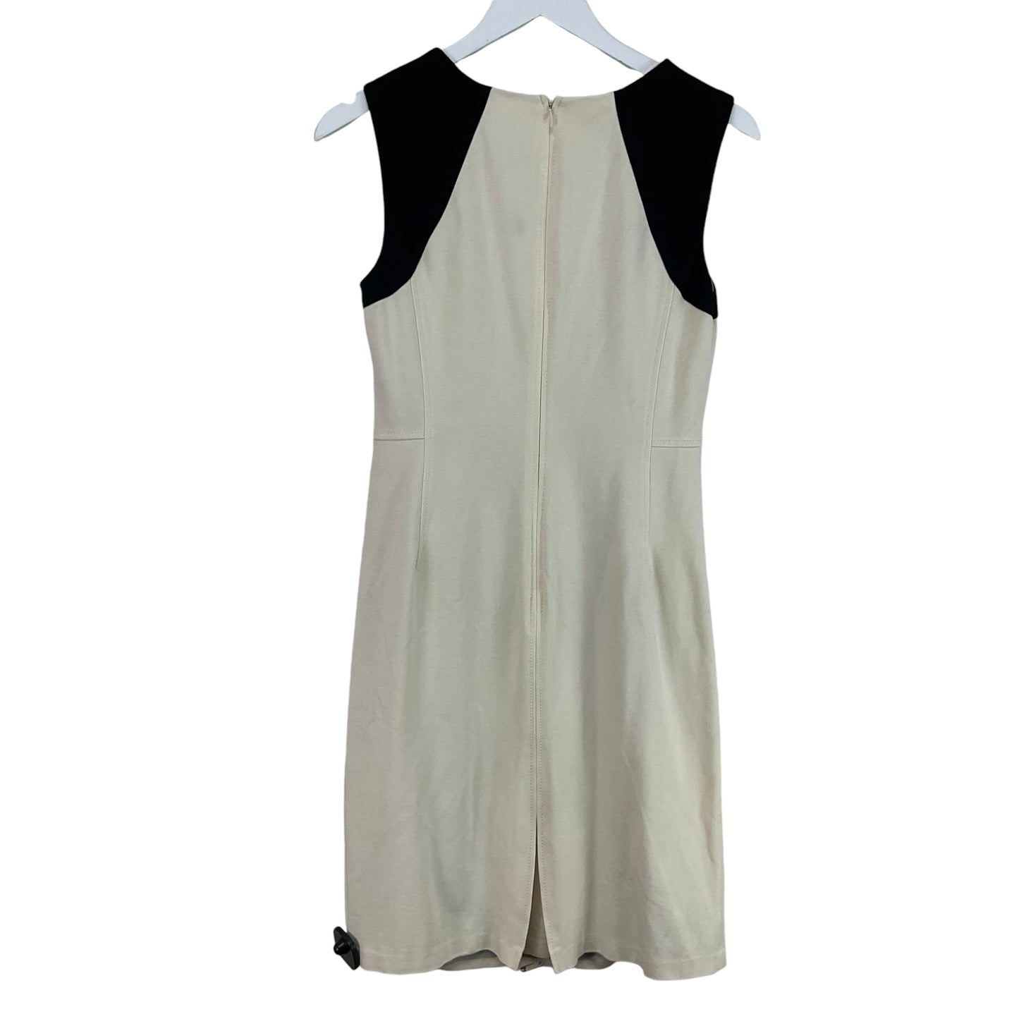 Dress Casual Midi By Talbots In Black & Cream, Size: 4