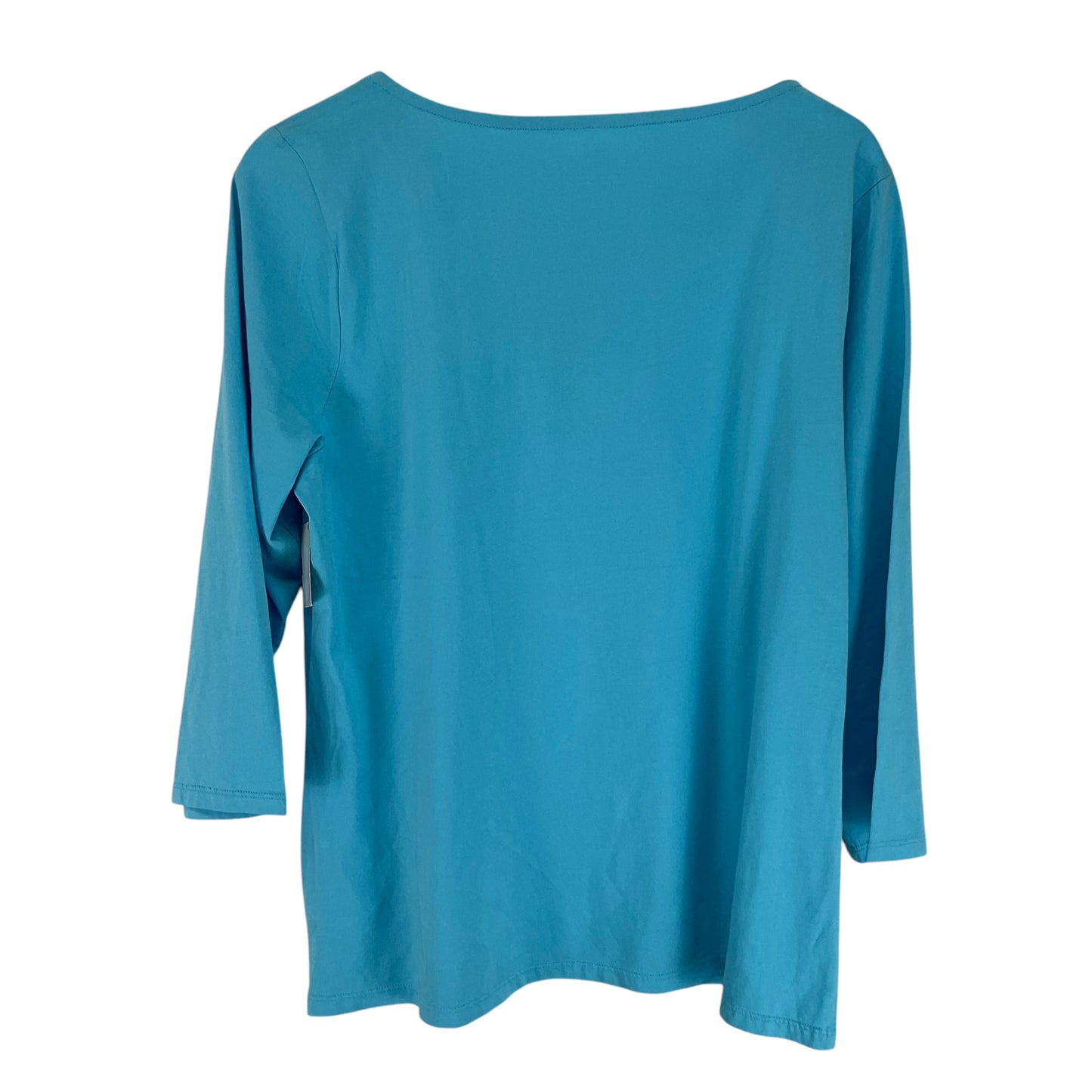 Top Long Sleeve By Talbots In Blue, Size: L