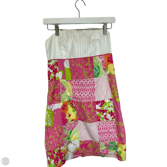 Dress Designer By Lilly Pulitzer In Pink & White, Size: 6