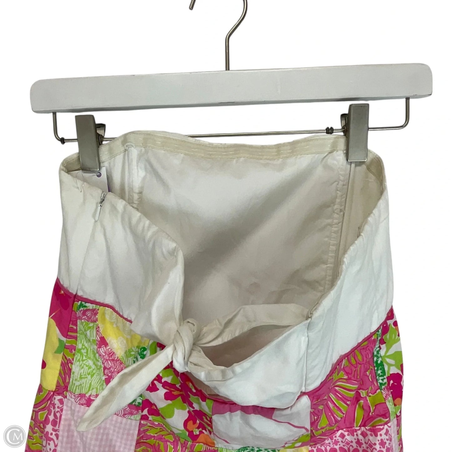 Dress Designer By Lilly Pulitzer In Pink & White, Size: 6