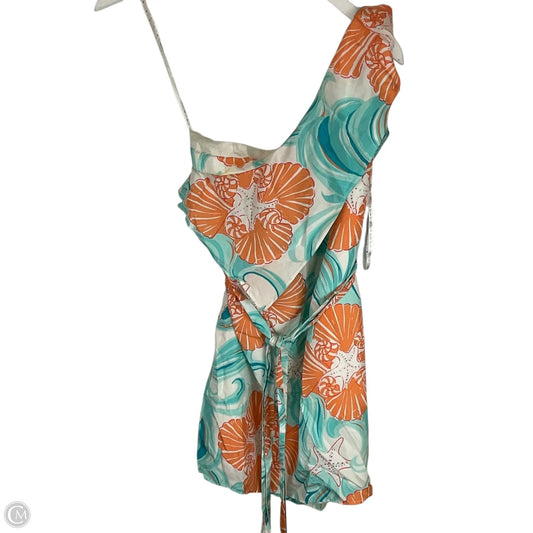 Dress Designer By Lilly Pulitzer In Blue & Orange, Size: 0