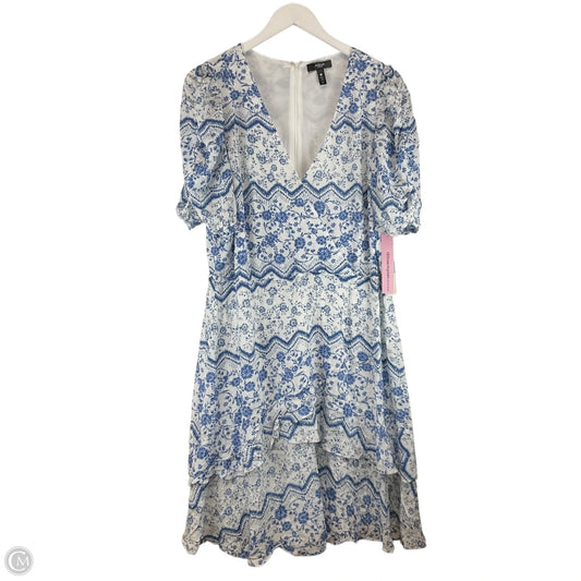 Dress Casual Midi By Aqua In Blue, Size: 1x