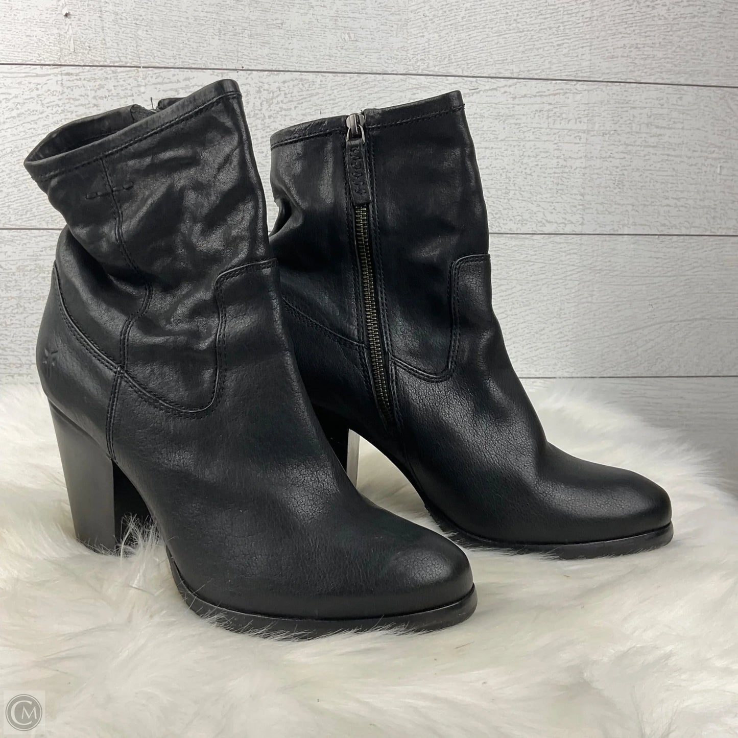 Boots Designer By Frye In Black, Size: 10