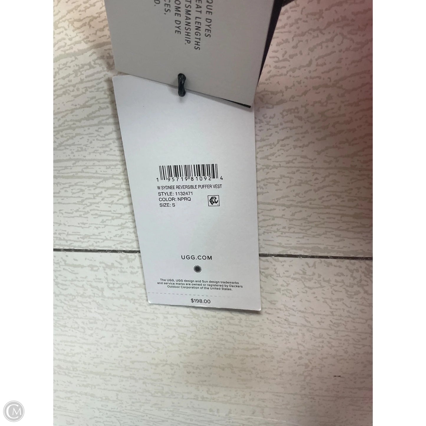 Vest Designer By Ugg In Pink, Size: S