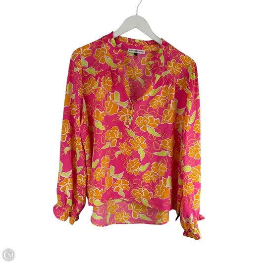 Top Long Sleeve By Clothes Mentor In Pink, Size: M