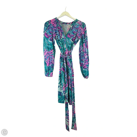 Dress Designer By Lilly Pulitzer In Blue & Purple, Size: Xs