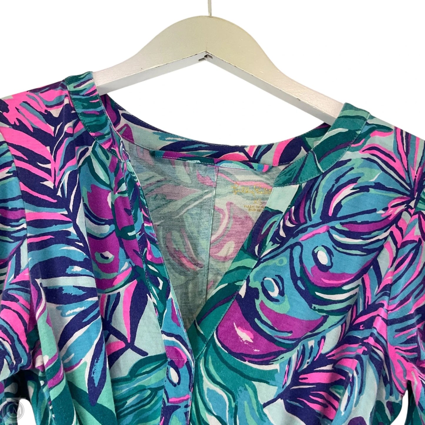 Dress Designer By Lilly Pulitzer In Blue & Purple, Size: Xs