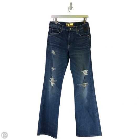 Jeans Flared By Mother In Blue Denim, Size: 6