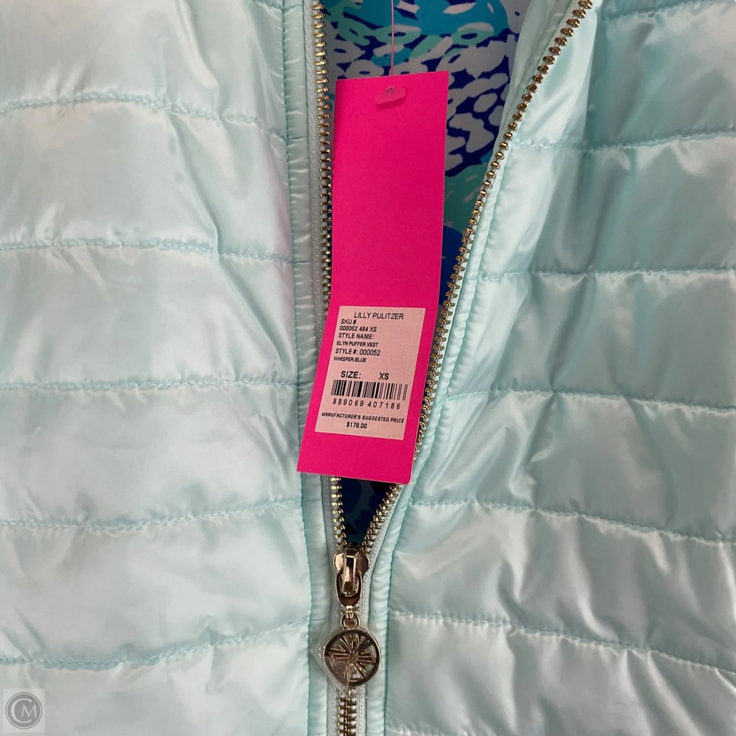 Vest Designer By Lilly Pulitzer In Blue, Size: Xs