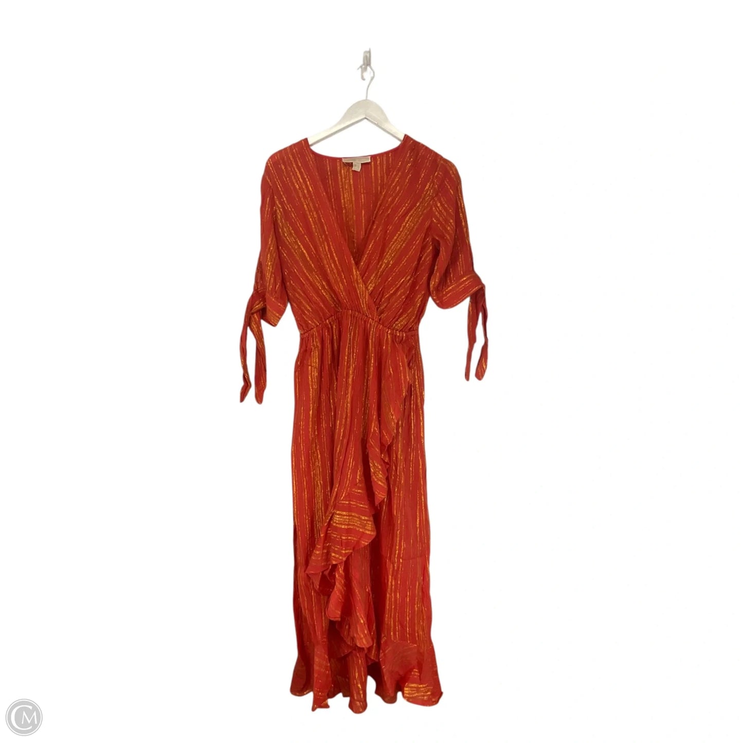 Dress Casual Maxi By Michael By Michael Kors In Orange, Size: S