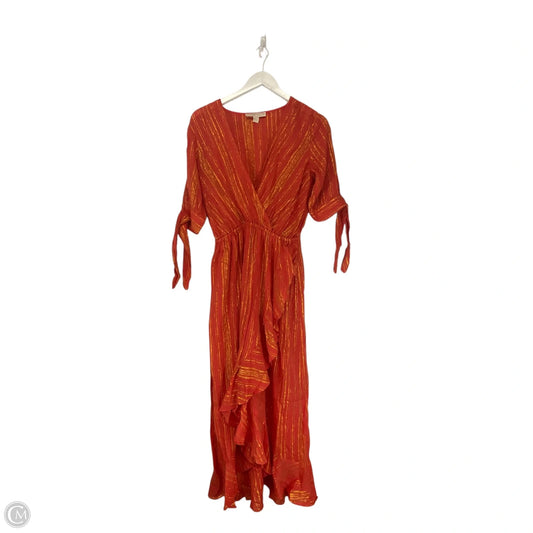 Dress Casual Maxi By Michael By Michael Kors In Orange, Size: S