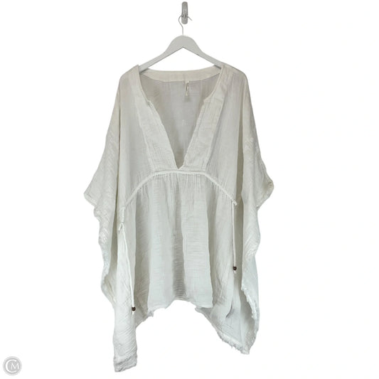 Top Short Sleeve By Anthropologie In White, Size: L