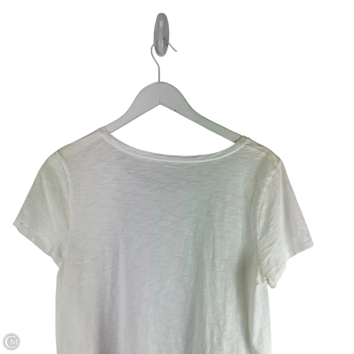 Top Short Sleeve Designer By Lilly Pulitzer In White, Size: L