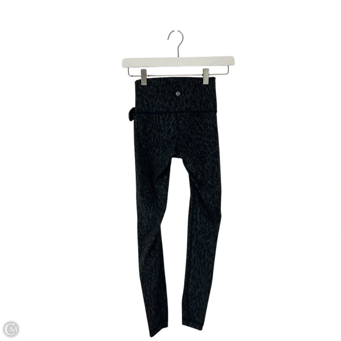 Athletic Leggings By Lululemon In Black & Grey, Size: 2
