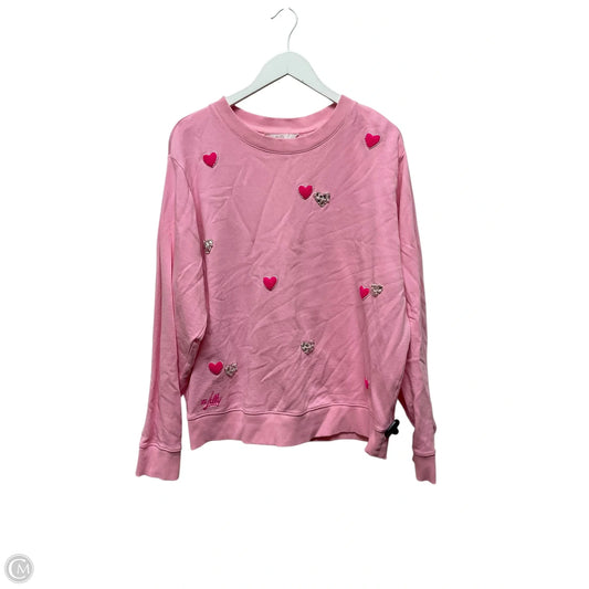 Sweatshirt Designer By Lilly Pulitzer In Pink, Size: L