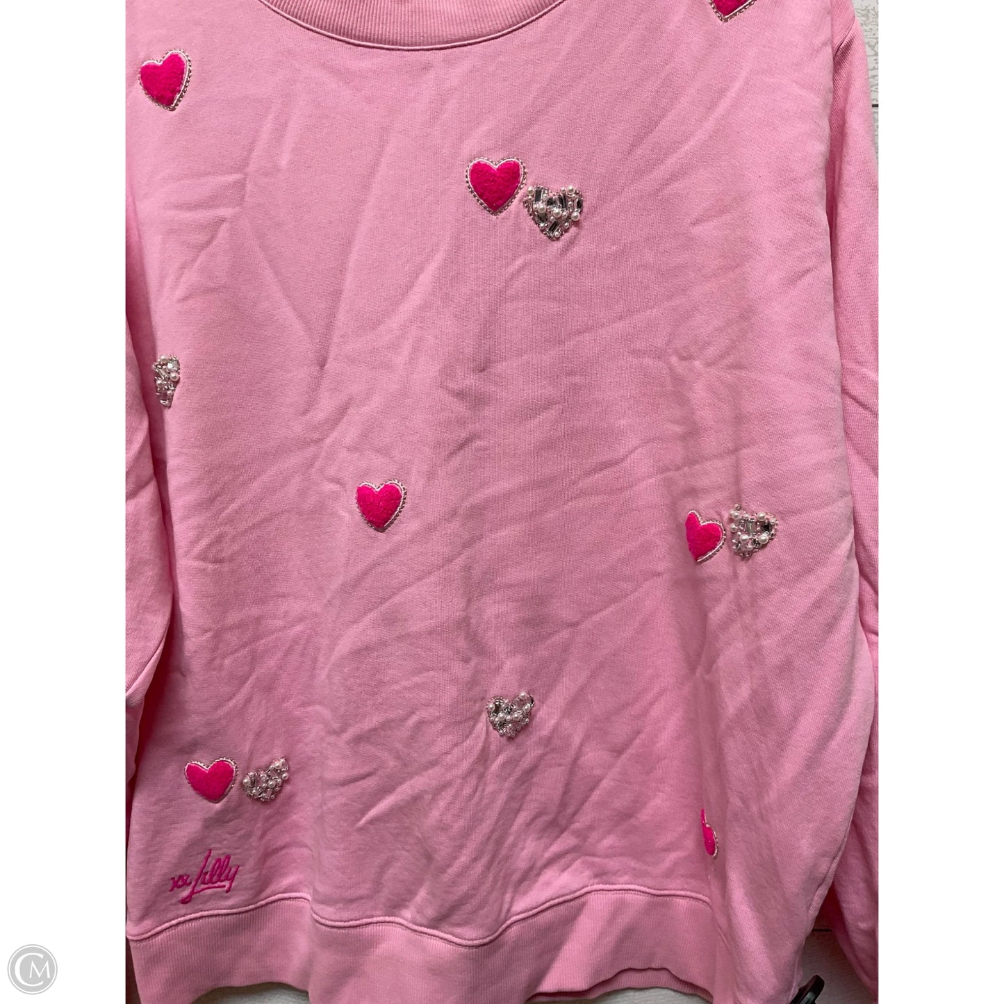 Sweatshirt Designer By Lilly Pulitzer In Pink, Size: L