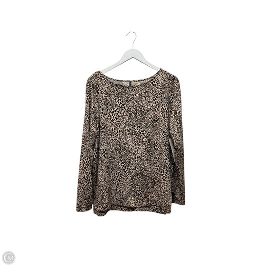 Top Long Sleeve Designer By Lilly Pulitzer In Animal Print, Size: L