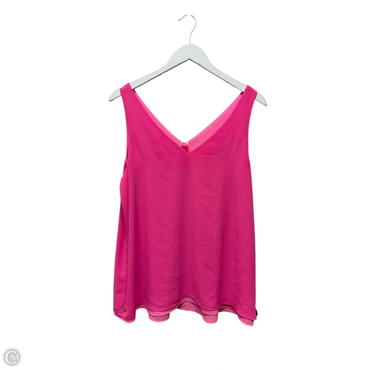 Top Sleeveless Designer By Lilly Pulitzer In Pink, Size: L