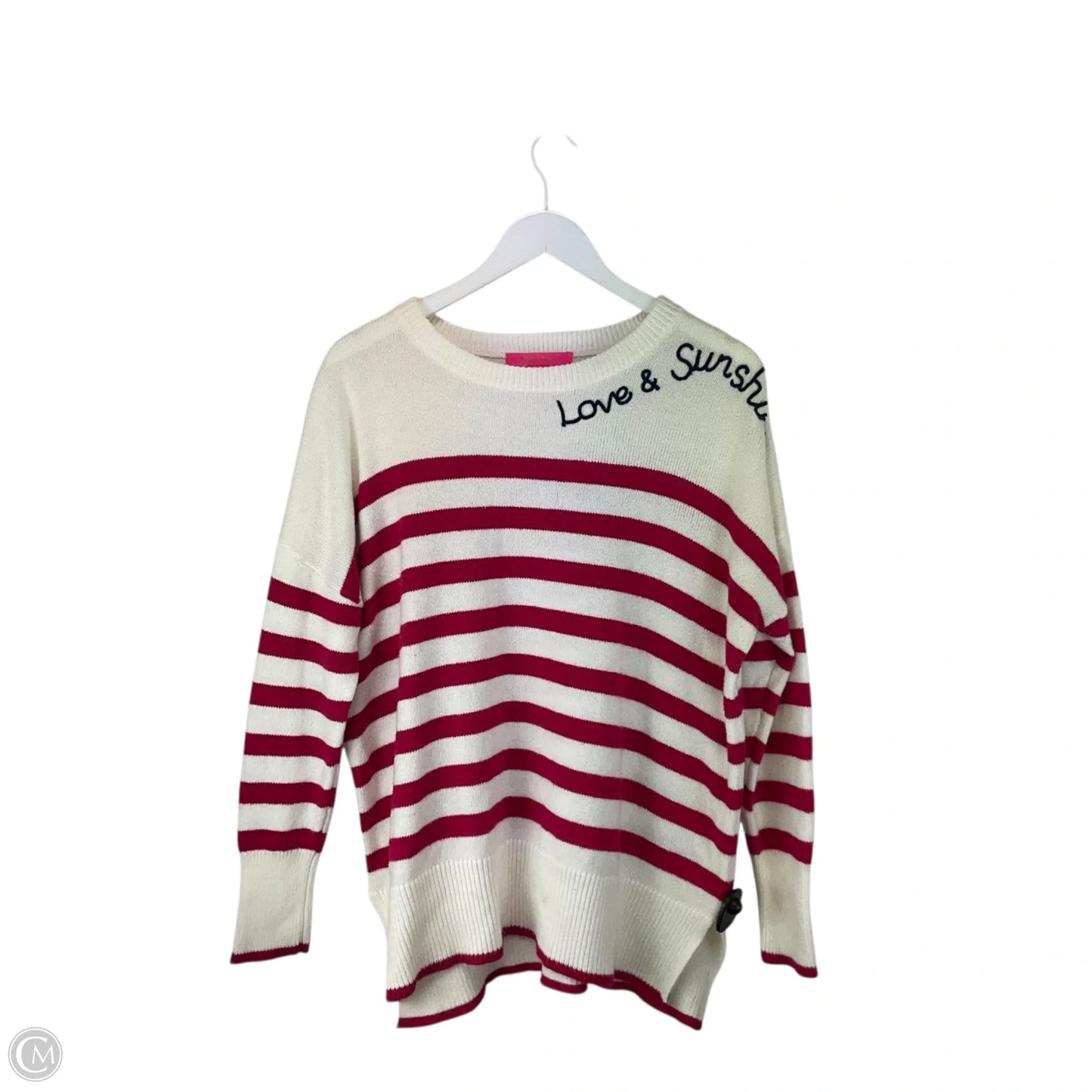 Sweater Designer By Lilly Pulitzer In Striped Pattern, Size: L