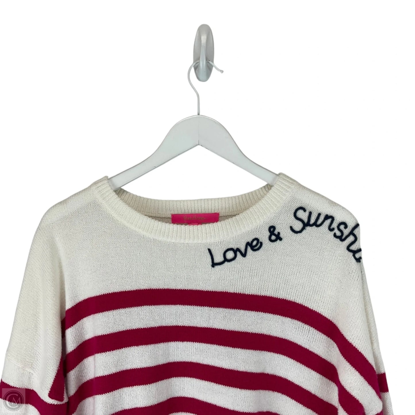 Sweater Designer By Lilly Pulitzer In Striped Pattern, Size: L