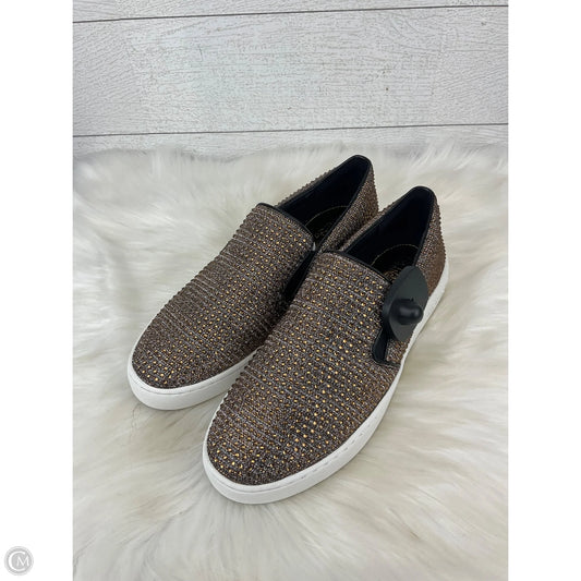 Shoes Designer By Michael Kors In Black & Gold, Size: 9